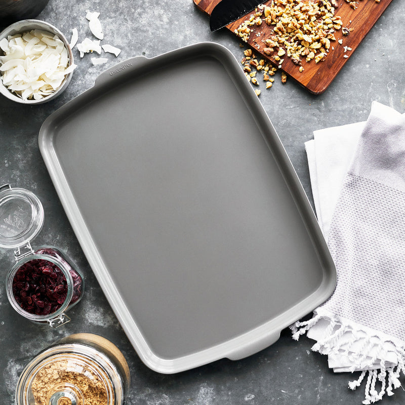 Load image into Gallery viewer, GreenPan Premiere Ovenware Ceramic Nonstick 18" x 13" Half Sheet Pan
