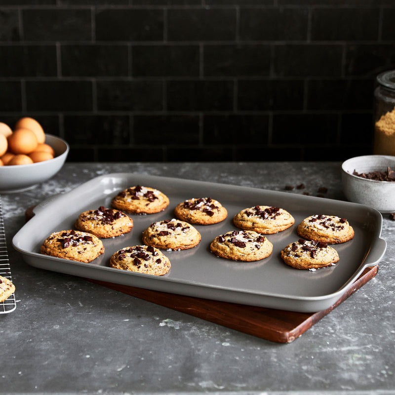 Load image into Gallery viewer, GreenPan Premiere Ovenware Ceramic Nonstick 18" x 13" Half Sheet Pan
