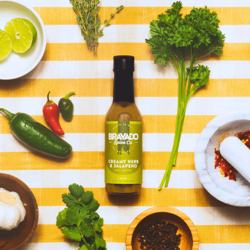 Load image into Gallery viewer, Bravado Spice Co Creamy Herb &amp; Jalapeño Hot Sauce
