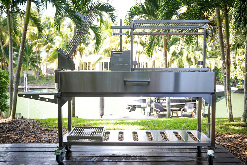 Load image into Gallery viewer, Tagwood Argentine Santa Maria Wood Fire &amp; Charcoal Gaucho Grill | BBQ06SS PARTIALLY ASSEMBLED
