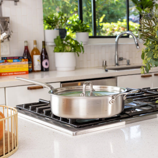 Heritage Steel Eater Series 4 Quart Sauté Pan with Lid