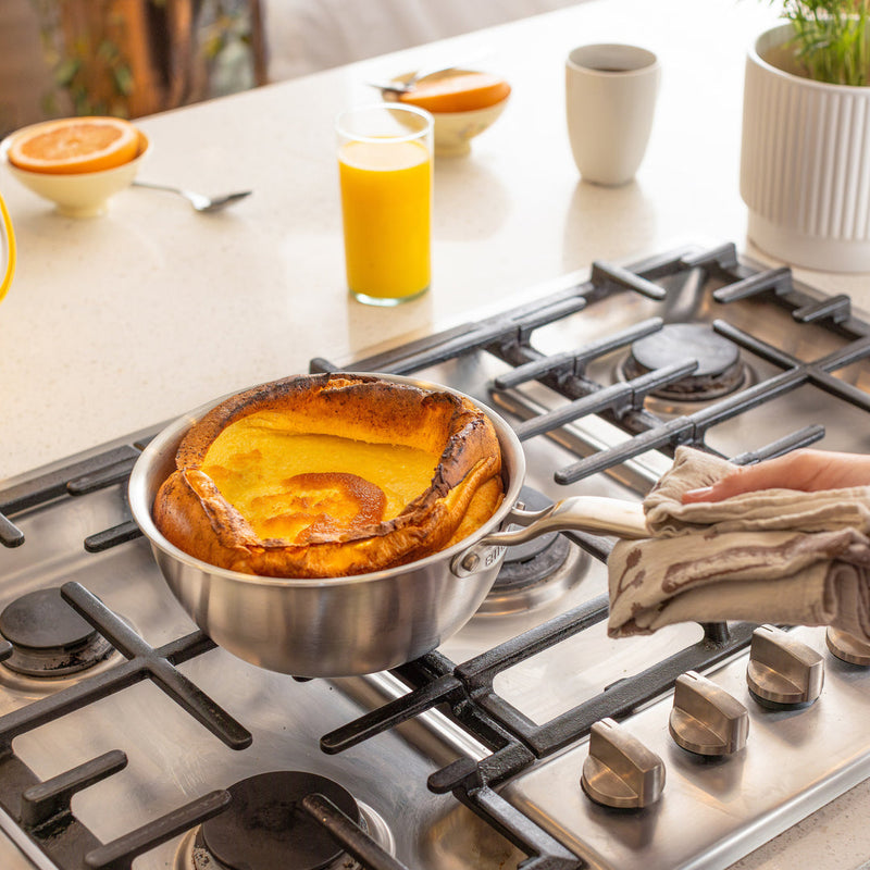 Load image into Gallery viewer, Heritage Steel Eater Series 2 Quart Saucier with Lid
