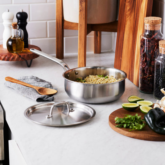 Heritage Steel Eater Series 3 Quart Saucier with Lid