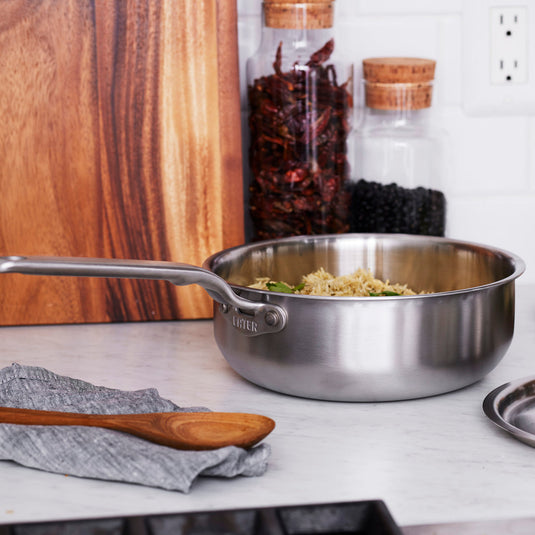 Heritage Steel Eater Series 3 Quart Saucier with Lid