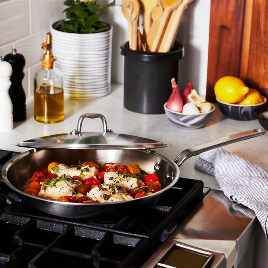 Heritage Steel Eater Series 12" Fry Pan with Lid