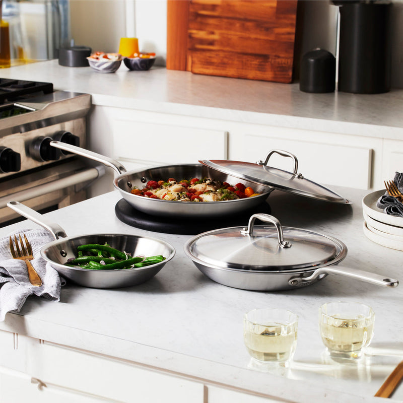 Load image into Gallery viewer, Heritage Steel Eater Series 5 Piece Fry Pan Set
