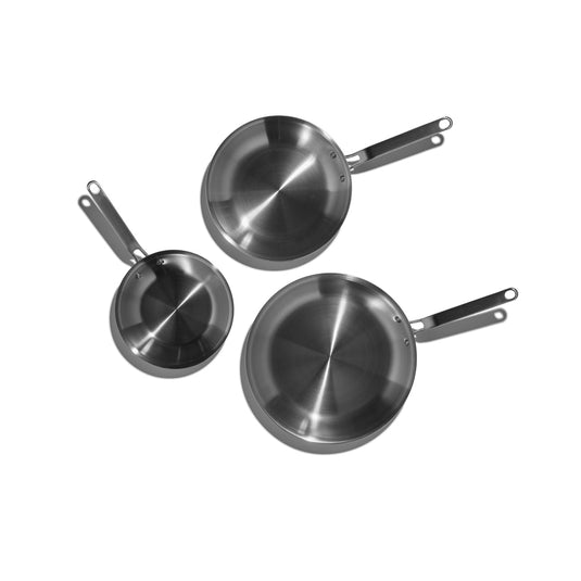 Heritage Steel Eater Series 3 Piece Fry Pan Set