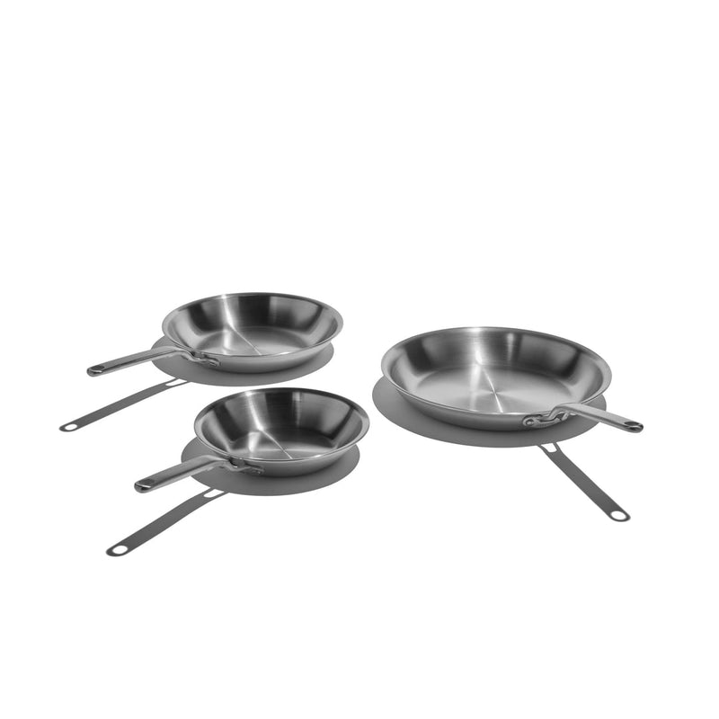 Load image into Gallery viewer, Heritage Steel Eater Series 3 Piece Fry Pan Set
