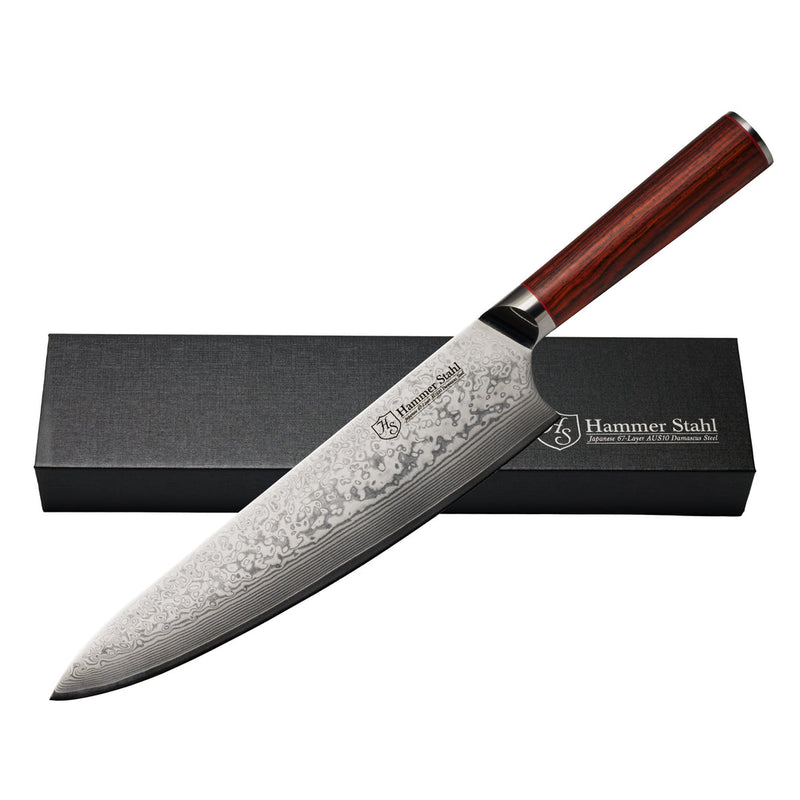 Load image into Gallery viewer, Hammer Stahl 9" Chef Knife - Damascus Series
