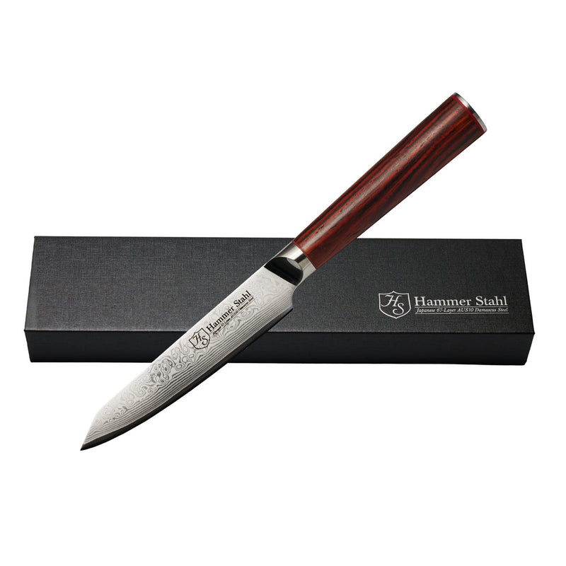 Load image into Gallery viewer, Hammer Stahl 5" Utility Knife - Damascus Series
