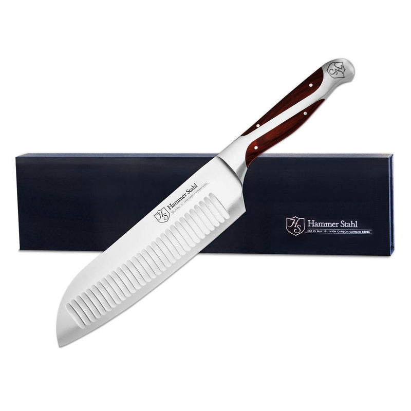 Load image into Gallery viewer, Hammer Stahl 7.5" Santoku Knife
