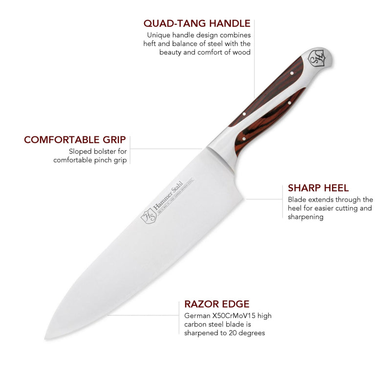 Load image into Gallery viewer, Hammer Stahl 8" Chef Knife
