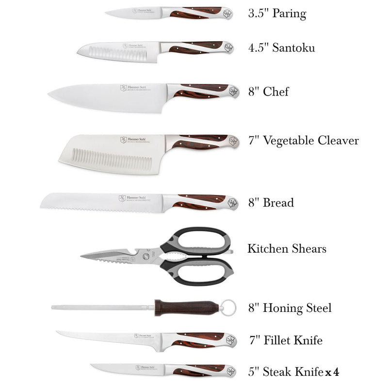 Load image into Gallery viewer, Hammer Stahl 12 Piece Cutlery Essentials Set
