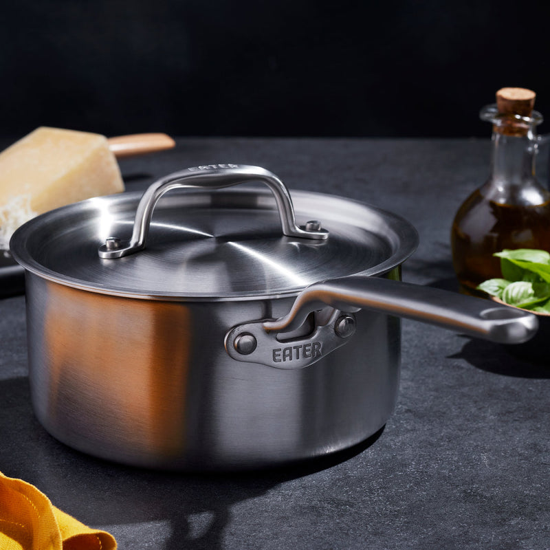 Load image into Gallery viewer, Heritage Steel Eater Series 3 Quart Saucepan with Lid
