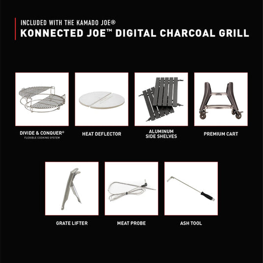 Kamado Joe Konnected Joe™ Digital Charcoal Grill and Smoker