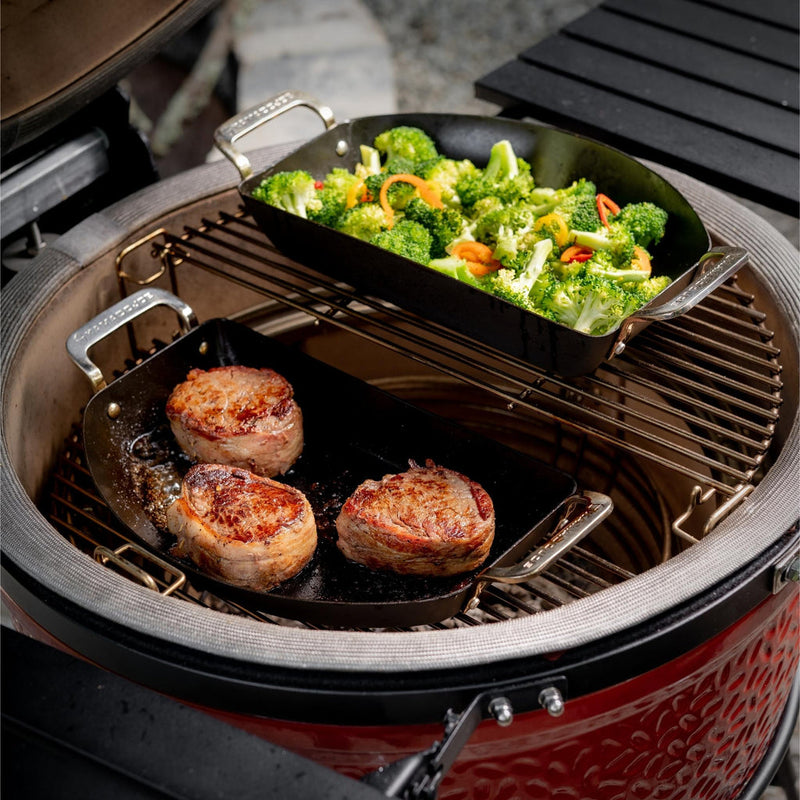 Load image into Gallery viewer, Kamado Joe Karbon Steel Half-Moon Pan Set
