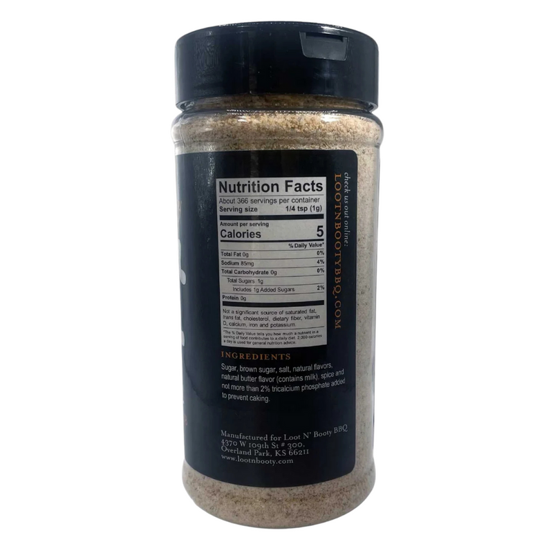 Load image into Gallery viewer, Loot N' Booty BBQ Pirate's Pleasure Sweet Butter Rum Rub  – 12.9 OZ
