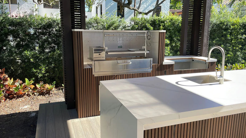 Load image into Gallery viewer, Tagwood BBQ Santa Maria Argentine Wood Fire &amp; Charcoal Grill Built in | BBQ05SS
