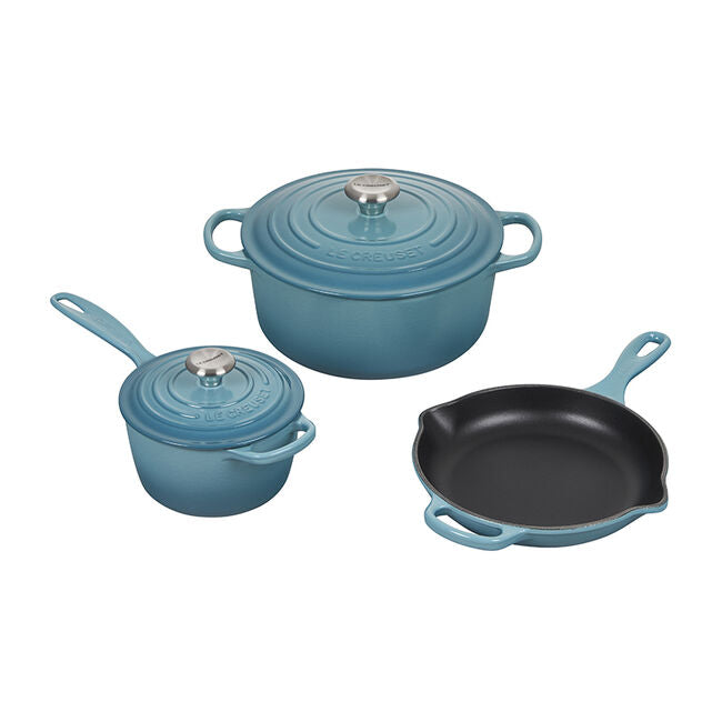 Load image into Gallery viewer, Le Creuset 5-Piece Signature Cast Iron Set
