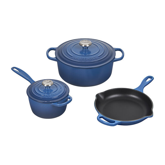 Load image into Gallery viewer, Le Creuset 5-Piece Signature Cast Iron Set
