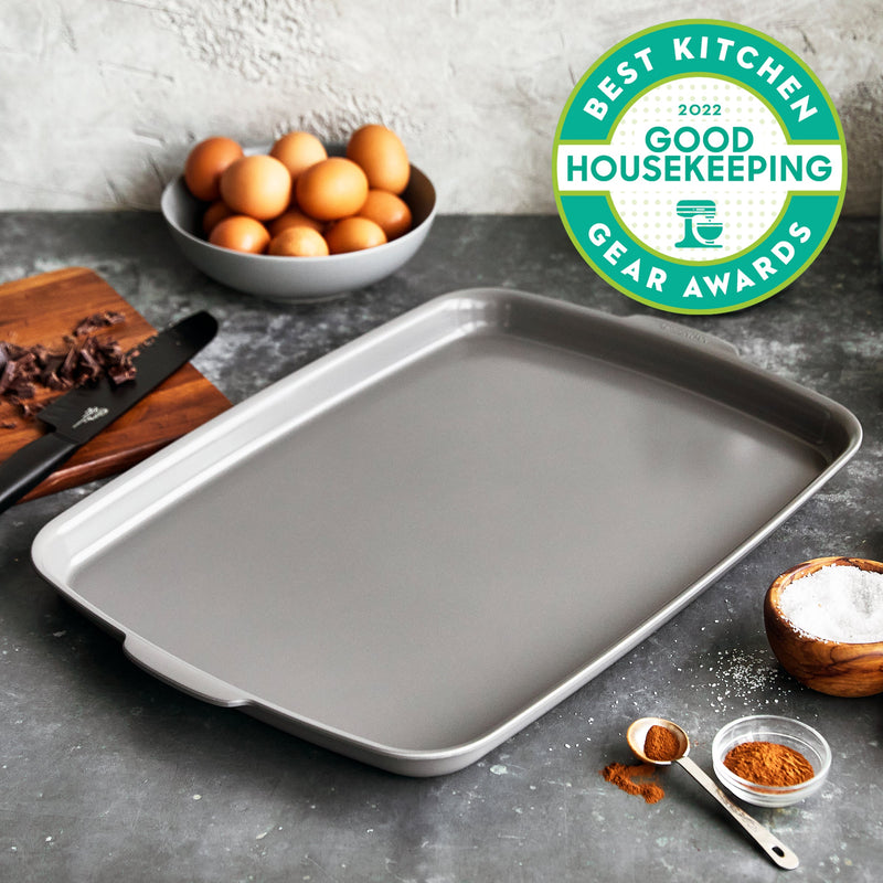Load image into Gallery viewer, GreenPan Premiere Ovenware Ceramic Nonstick 18" x 13" Half Sheet Pan
