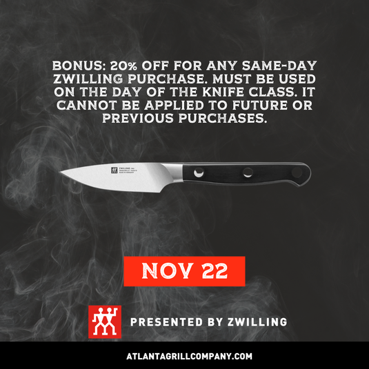 Zwilling Knife Skills Class Registration (Nov 22, 2025)