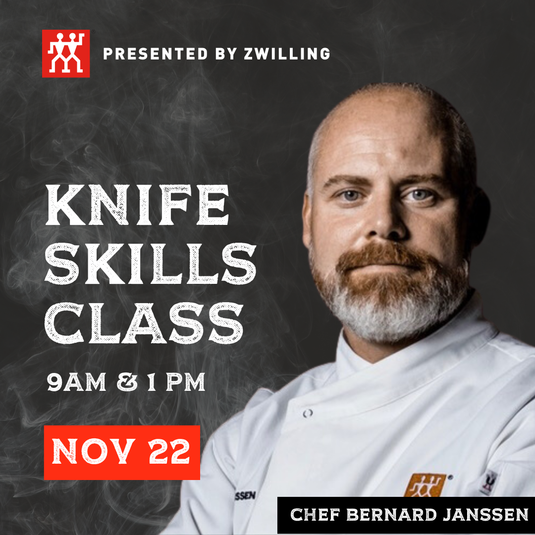 Zwilling Knife Skills Class Registration (Nov 22, 2025)