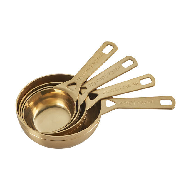 Load image into Gallery viewer, Le Creuset Gold 4-Piece Measuring Cup Set
