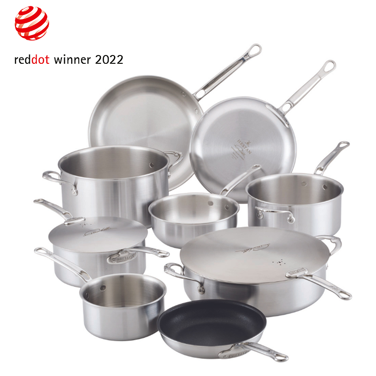 Load image into Gallery viewer, Hestan Thomas Keller Insignia Commercial Clad Stainless Steel 11-Piece Cookware Set
