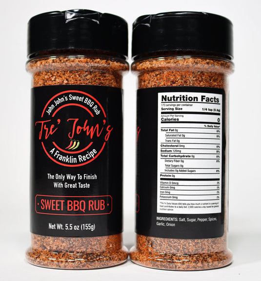 Tre'Johns Sweet BBQ Rub