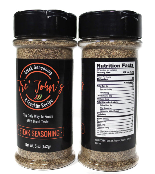 Tre'Johns Steak Seasoning