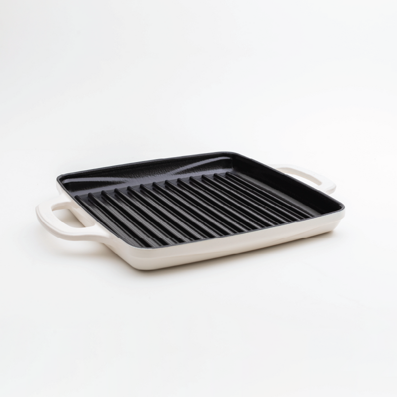 Load image into Gallery viewer, Lodge USA Enamel 11” Enameled Cast Iron Grill Pan
