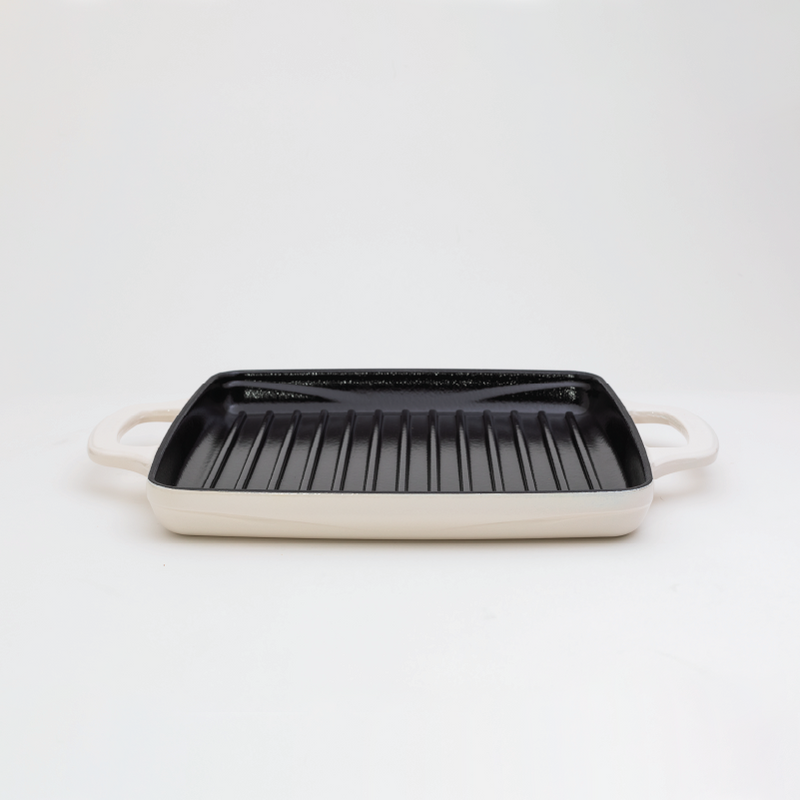 Load image into Gallery viewer, Lodge USA Enamel 11” Enameled Cast Iron Grill Pan
