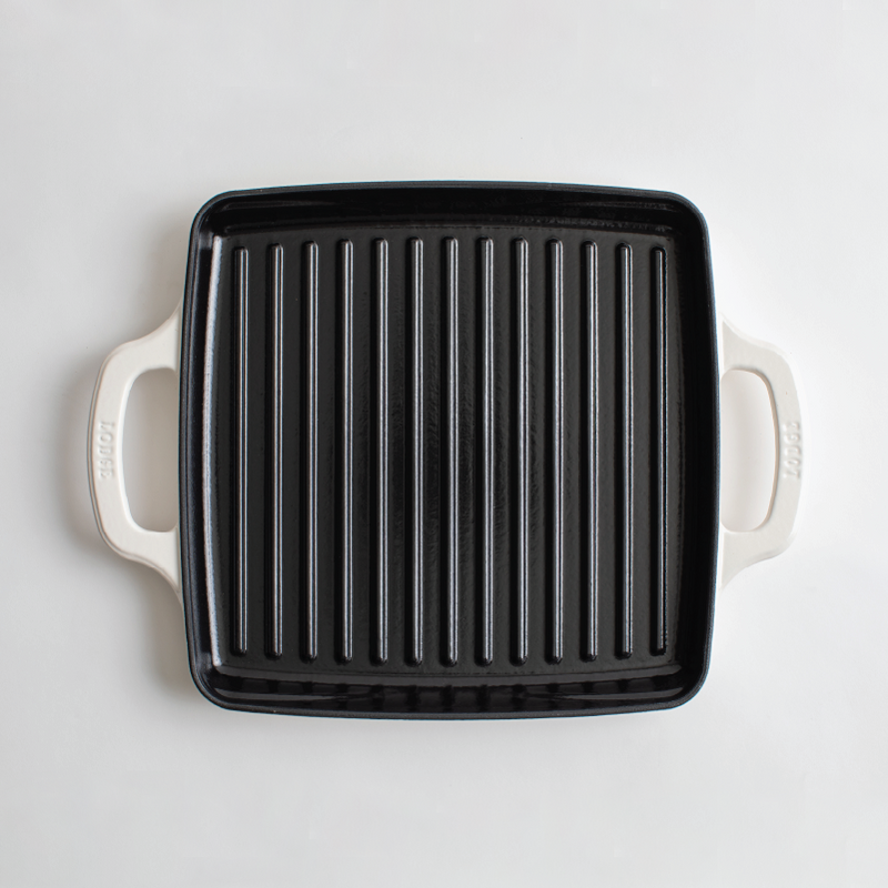 Load image into Gallery viewer, Lodge USA Enamel 11” Enameled Cast Iron Grill Pan
