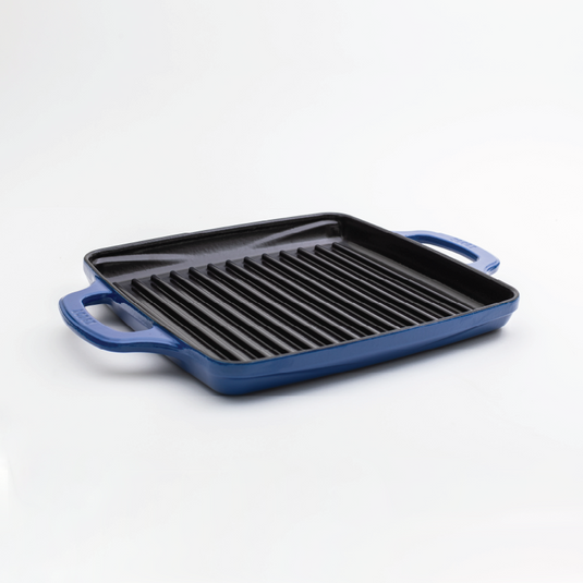 Lodge USA Enamel 11” Enameled Cast Iron Grill Pan