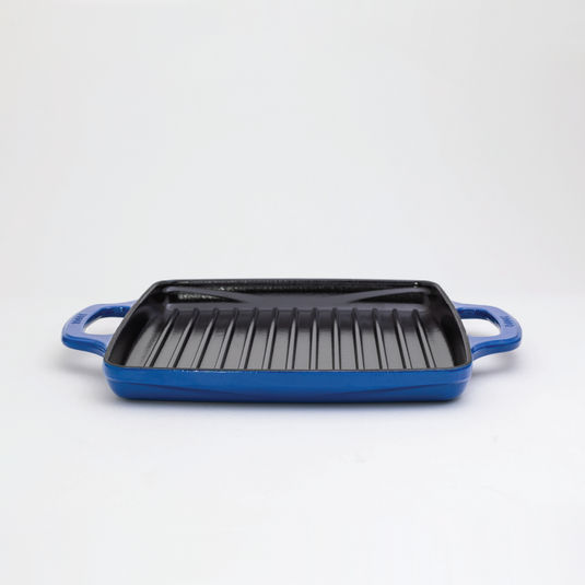 Lodge USA Enamel 11” Enameled Cast Iron Grill Pan