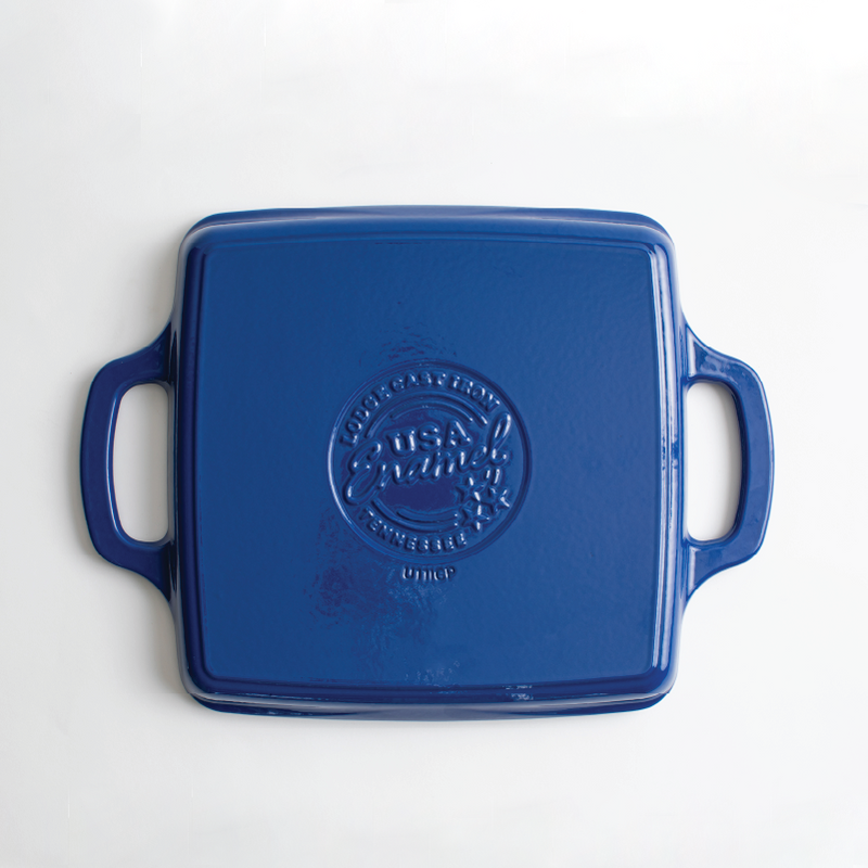 Load image into Gallery viewer, Lodge USA Enamel 11” Enameled Cast Iron Grill Pan
