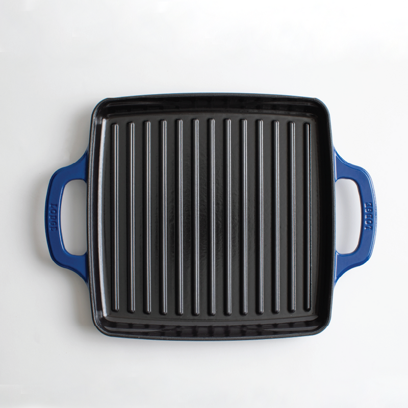 Load image into Gallery viewer, Lodge USA Enamel 11” Enameled Cast Iron Grill Pan

