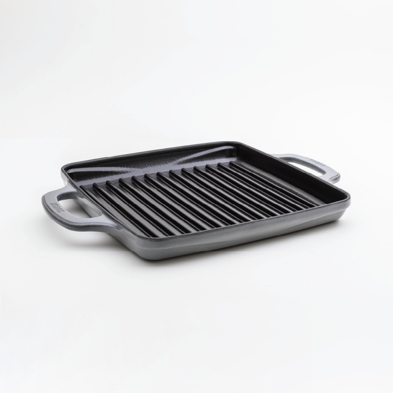 Load image into Gallery viewer, Lodge USA Enamel 11” Enameled Cast Iron Grill Pan
