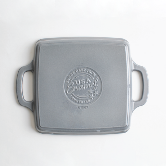 Lodge USA Enamel 11” Enameled Cast Iron Grill Pan