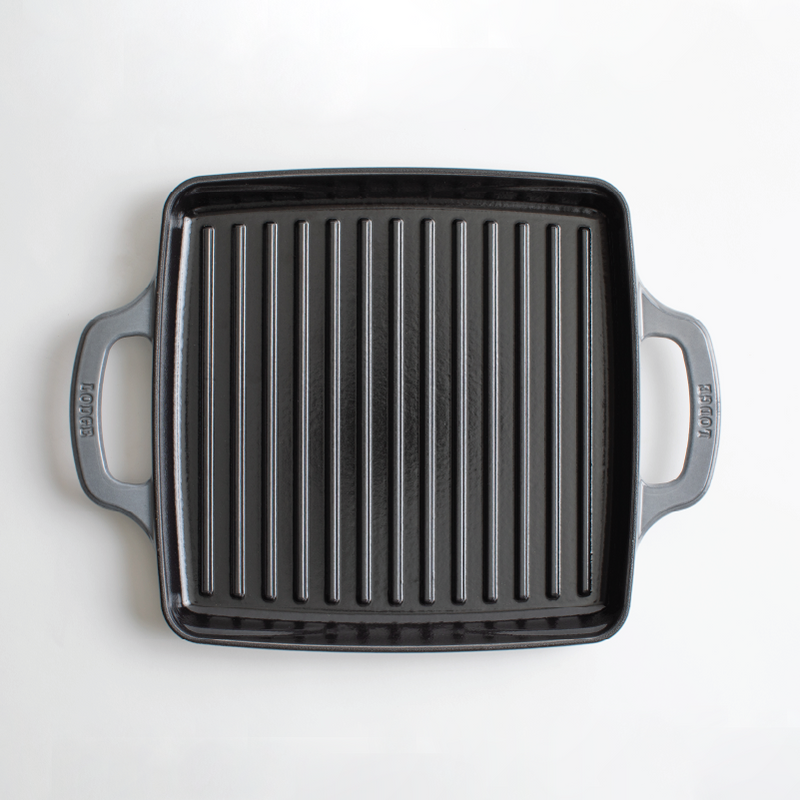 Load image into Gallery viewer, Lodge USA Enamel 11” Enameled Cast Iron Grill Pan
