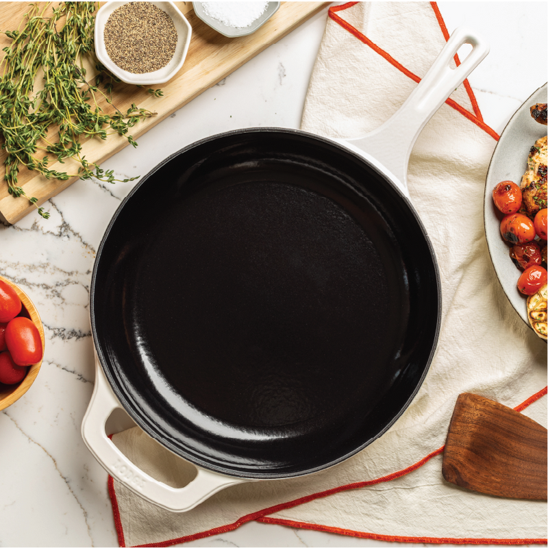 Load image into Gallery viewer, Lodge USA Enamel 11” Enameled Cast Iron Skillet
