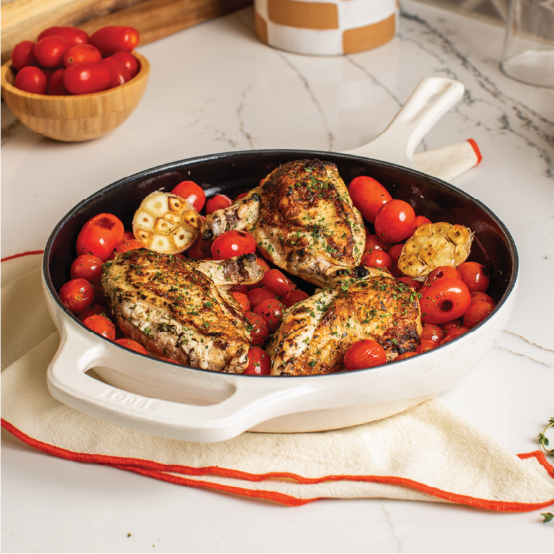 Load image into Gallery viewer, Lodge USA Enamel 11” Enameled Cast Iron Skillet
