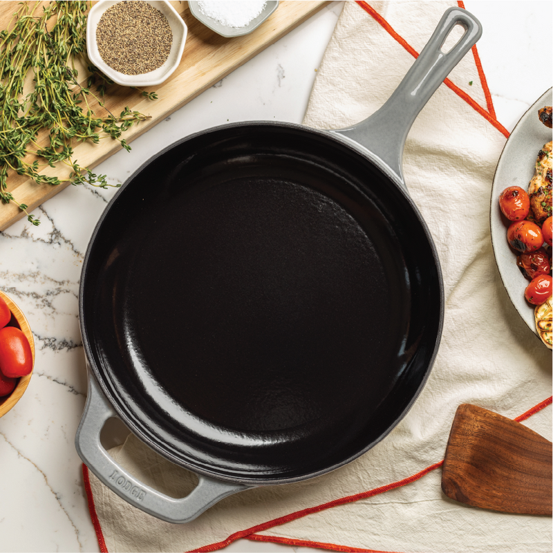 Load image into Gallery viewer, Lodge USA Enamel 11” Enameled Cast Iron Skillet
