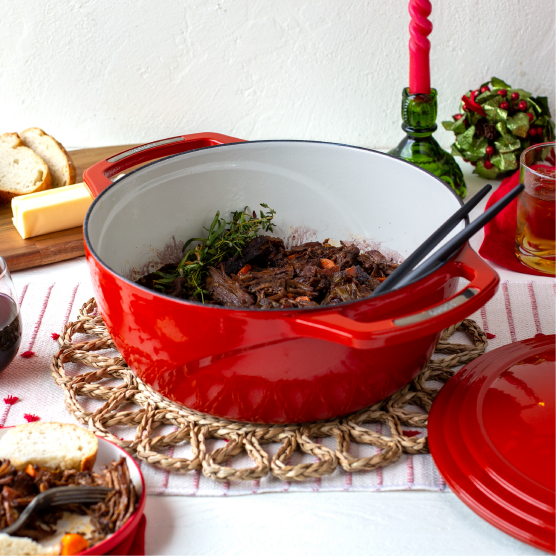 Load image into Gallery viewer, Lodge USA Enamel™ 7.5 Qt. Enameled Cast Iron Dutch Oven
