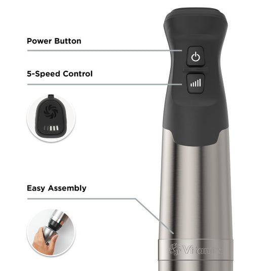 Vitamix 5-Speed Immersion Blender 3-Piece Bundle