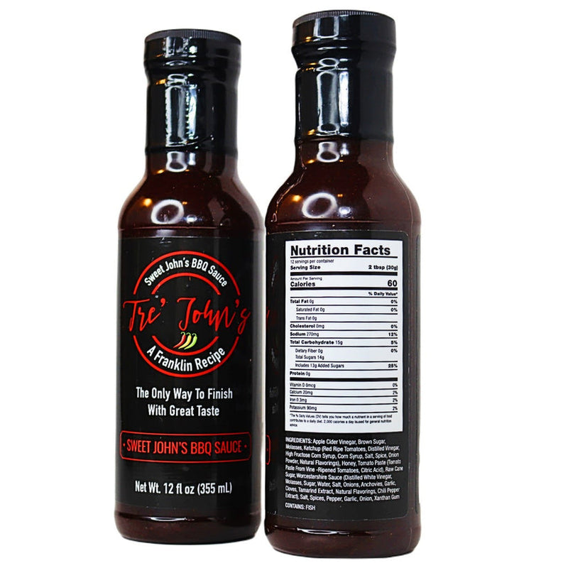 Load image into Gallery viewer, Tre'Johns Sweet John's BBQ Sauce
