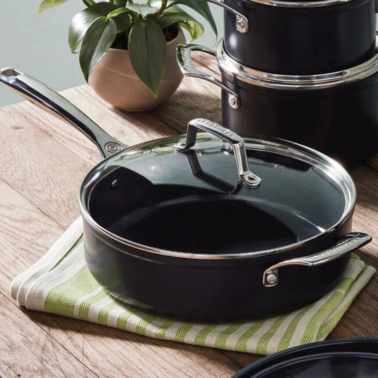 Le Creuset Essential Non-stick Ceramic Sauté Pan with Glass Lid