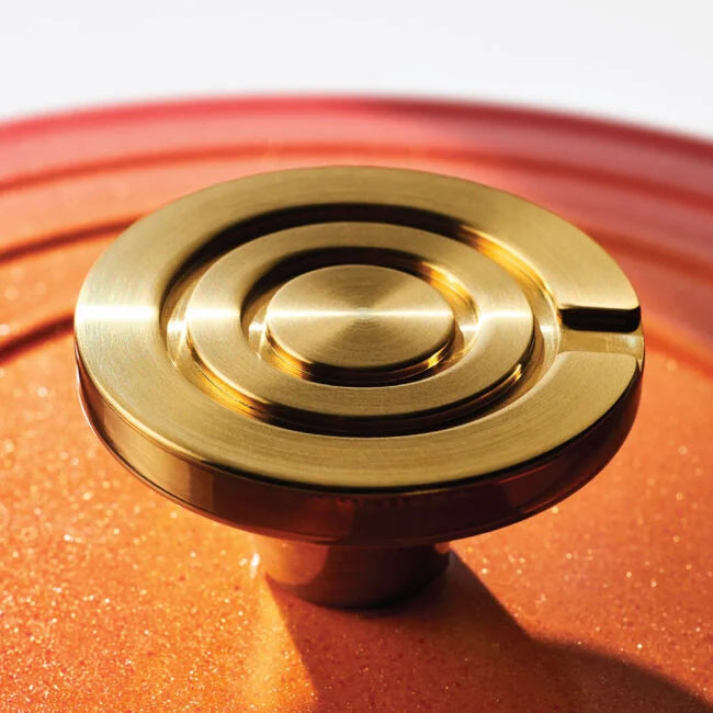 Load image into Gallery viewer, Le Creuset Signature Round Saucepan Flamme Dorée with Crucible Knob
