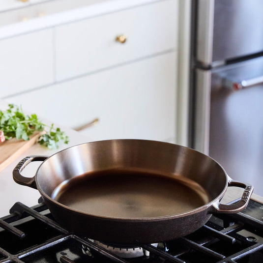 Smithey Ironware No. 12 Dual Handle Cast Iron Skillet